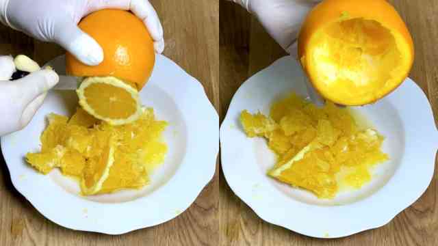 Paso 1: helado casero con naranjas