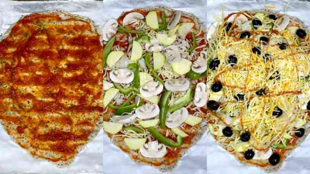 Paso 2: pizza con verduras